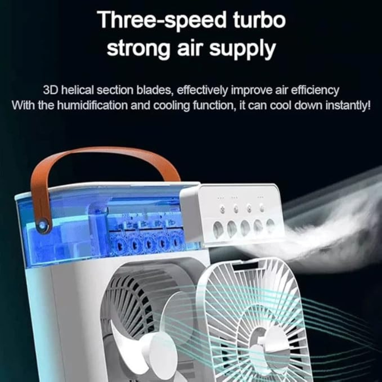 Mini Enfriador de Aire Con Difusor de Agua
