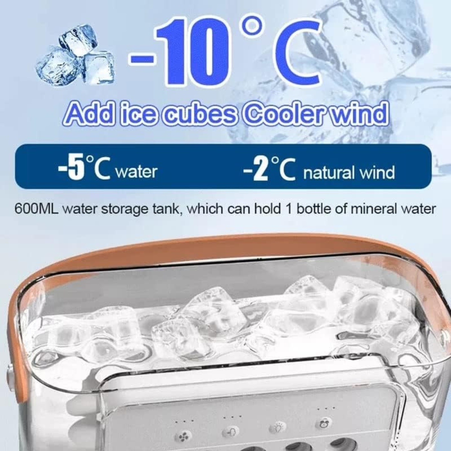 Mini Enfriador de Aire Con Difusor de Agua